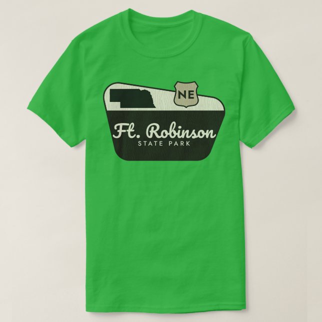 T-shirt Parc d'état de Fort Robinson Affiche de bienvenue  (Design devant)