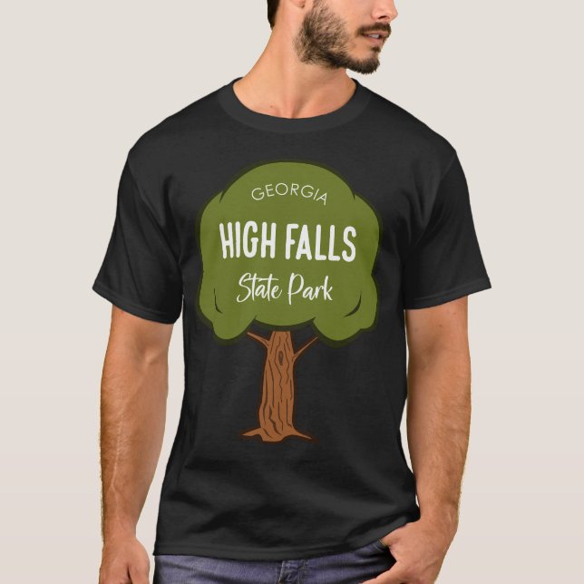 T-shirt Parc d'état de High Falls Georgia (Devant)