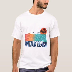 T-shirt Parc d'État de l'île Mustang Texas Hommes Surfant