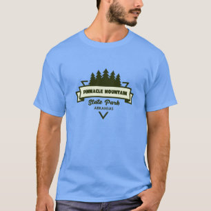 T-shirt Parc d'État de Pinnacle Mountain Arkansas Arbres E
