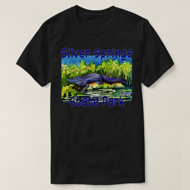 T-shirt Parc d'état de Silver Springs Floride (Design devant)