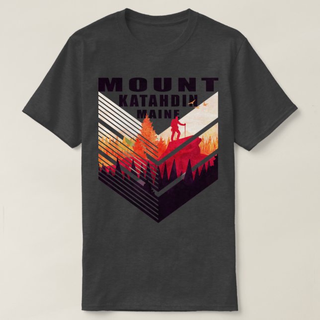 T-shirt Parc d'état des Appalaches du Mont Katahdin Maine  (Design devant)