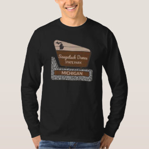 T-shirt Parc d'État des dunes de Saugatuck Michigan MI Pan