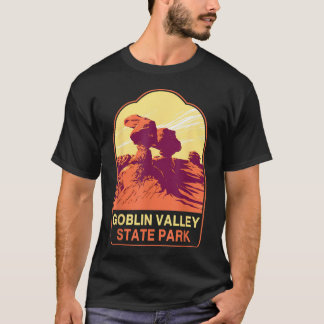 T-shirt Parc d'État rétro de Goblin Valley Randonnée Campi