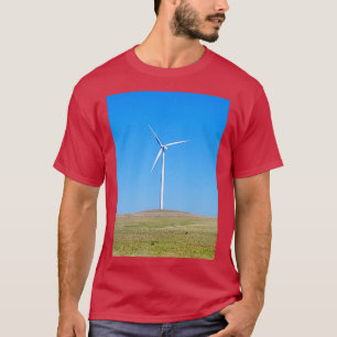 T-shirt Parc éolien Aimer votre environnement Air pur Vert
