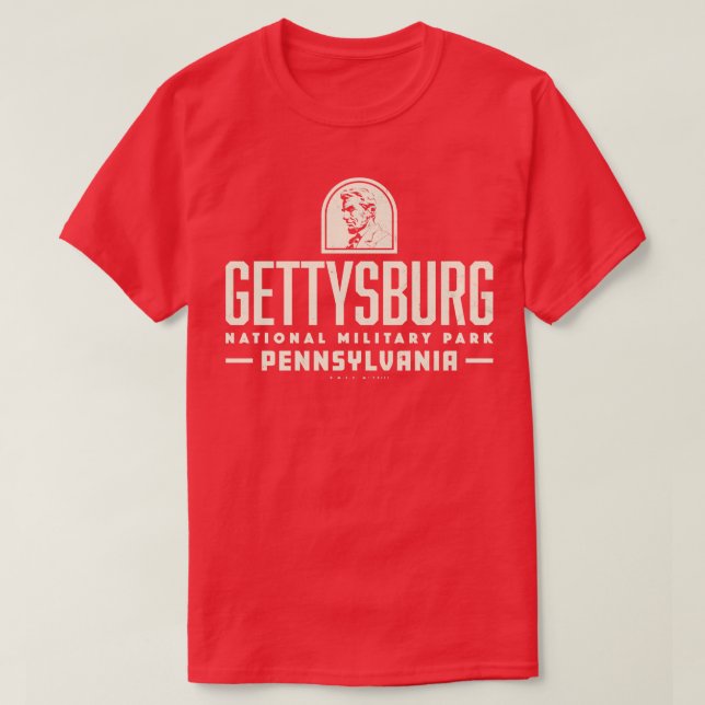 T-shirt Parc militaire national de Gettysburg Tan (Design devant)