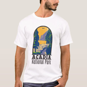 T-shirt Parc national Acadia Bar Port Ocean Path Maine