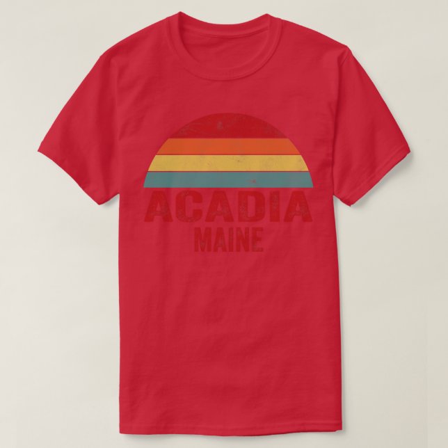 T-shirt Parc national Acadia Maine (Design devant)