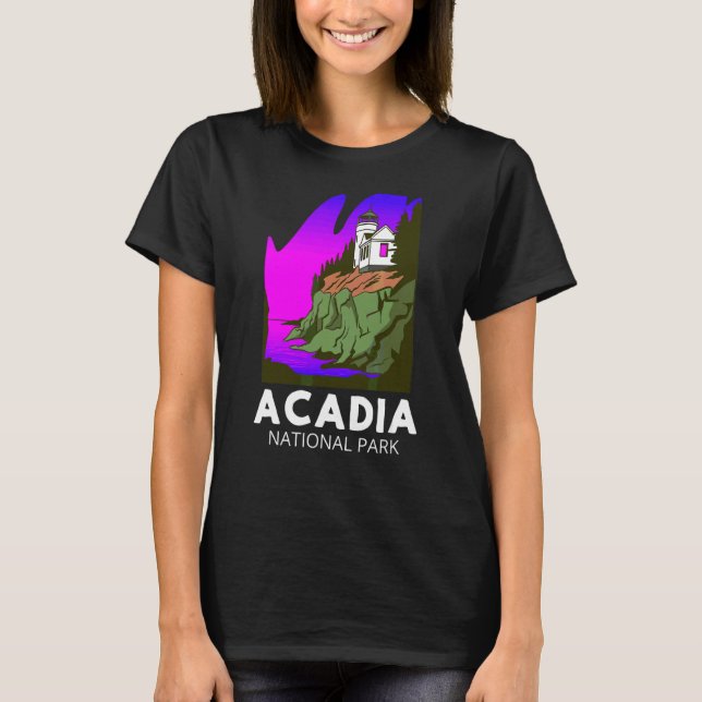 T-shirt Parc national Acadia Maine Femmes Hommes Enfants G (Devant)
