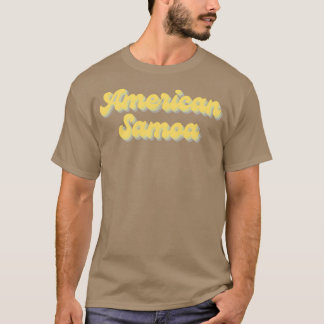 T-shirt parc national américain samoa miel jaune funky re