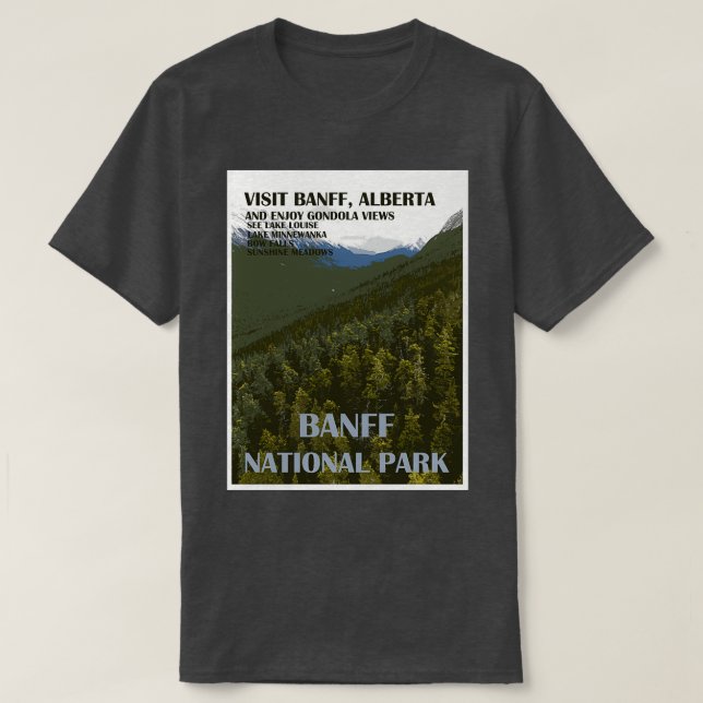 T-shirt Parc national Banff (Design devant)