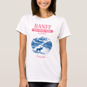 T-shirt Parc national Banff Alberta Canada Pastel Mignon