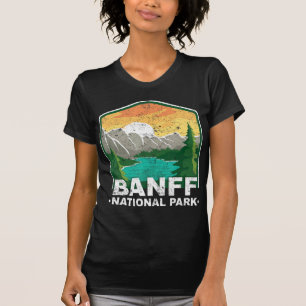 T-shirt Parc national Banff Lac Louise Canada Vintage