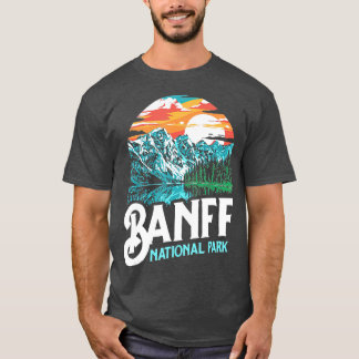 T-shirt Parc national Banff Lac Louise Canada Vintage