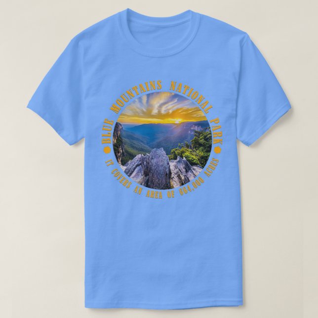 T-shirt Parc national Blue Mountains 5 (Design devant)