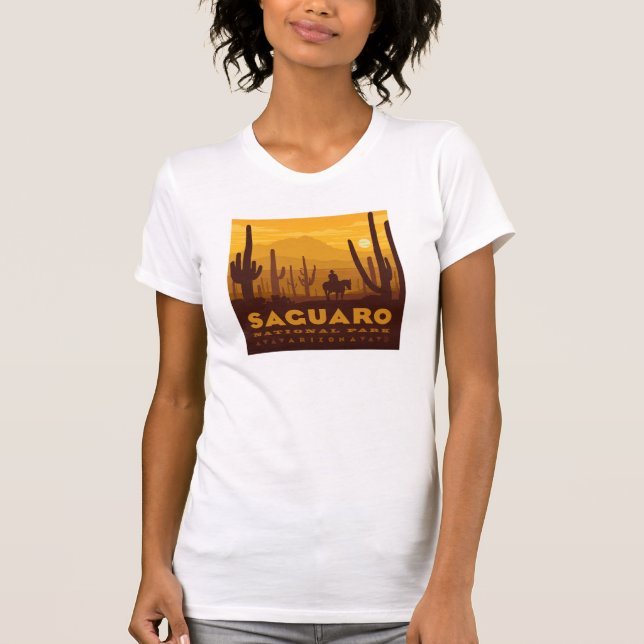 T-shirt Parc national Carré du Saguaro | Arizona (Devant)