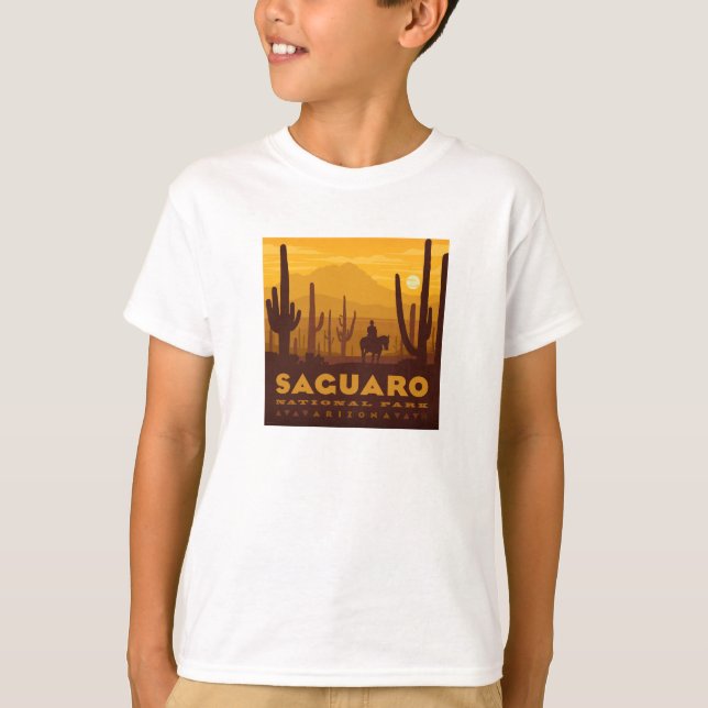 T-shirt Parc national Carré du Saguaro | Arizona (Devant)
