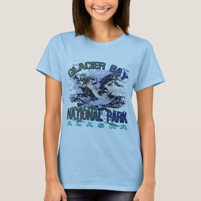 T-shirt Parc national de baie de glacier, Alaska (Devant)