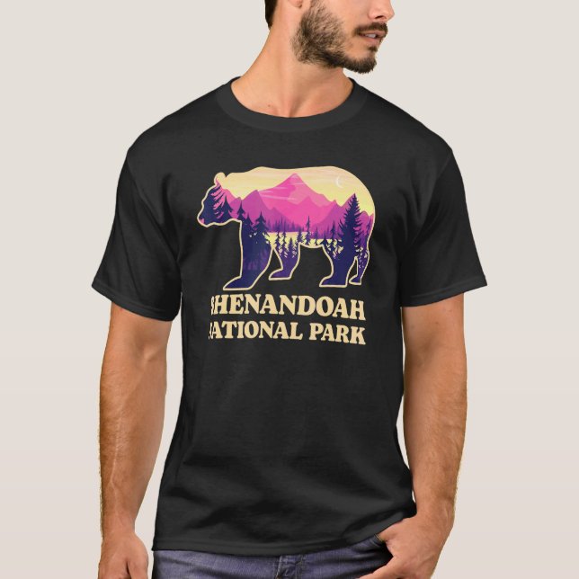 T-shirt Parc national de Bear Shenandoah Virginia Randonné (Devant)