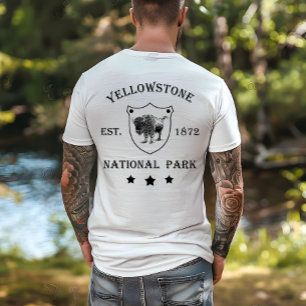 T-shirt Parc national de bison de Yellowstone Vintage