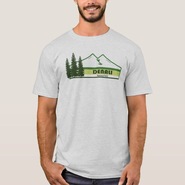 T-shirt Parc national de Denali - Grandes vertes de l'Alas (Devant)