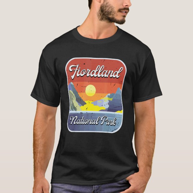 T-shirt Parc national de Fiordland Souvenir Nouvelle-Zélan (Devant)