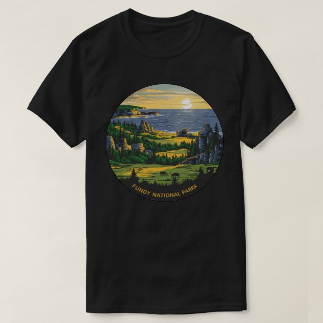 T-shirt Parc national de Fundy (Design devant)