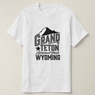 T-shirt Parc national de Grand Teton, Wyoming Affiche vint
