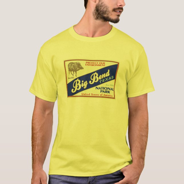 T-shirt Parc national de grande courbure (Javelina) (Devant)