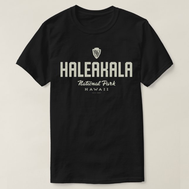 T-shirt Parc national de Haleakala 1961 Arrowhead Tan (Design devant)