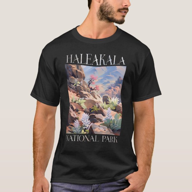 T-shirt Parc national de Haleakala Maui Hawaii Randonnée n (Devant)