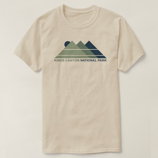 T-shirt Parc national de Kings Canyon Mountain Sun (Design devant)