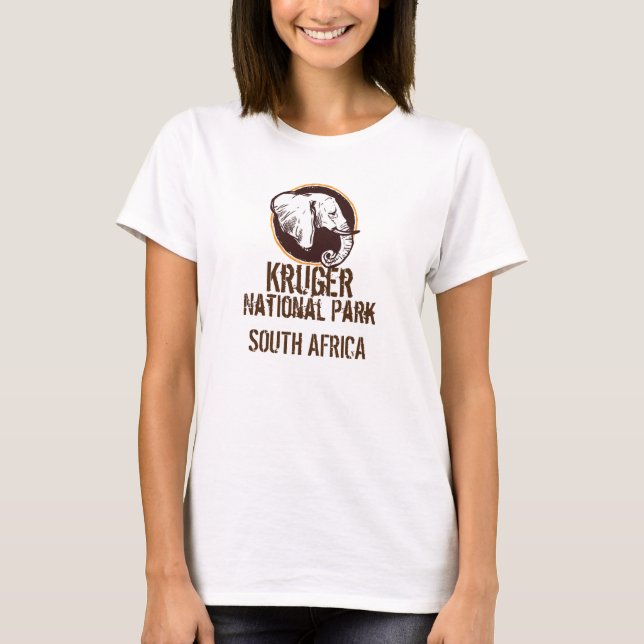 T-shirt Parc national de Kruger Eléphant (Devant)