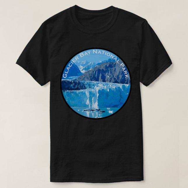 T-shirt Parc national de la baie Glacier 4 (Design devant)