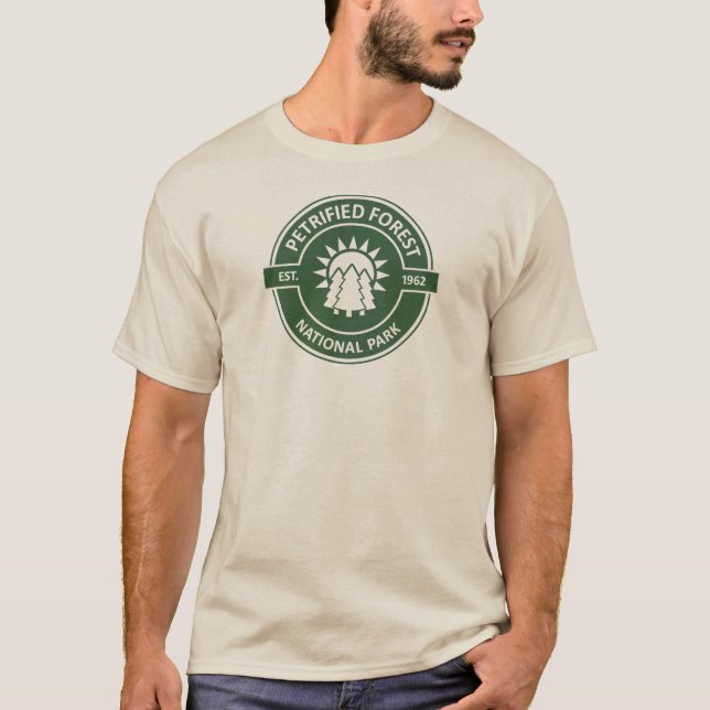 T-shirt Parc national de la Forêt pétrifiée Sun Trees (Devant)