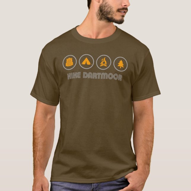 T-shirt Parc national de la randonnée Dartmoor (Devant)