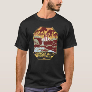 T-shirt Parc national de la vallée de Cuyahoga Emblem Vint