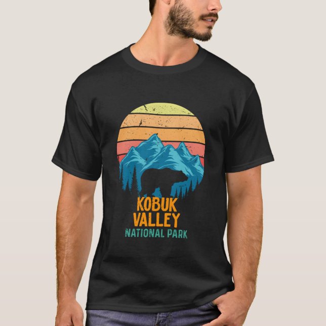 T-shirt Parc national de la vallée de Kobuk Ours de l'Alas (Devant)