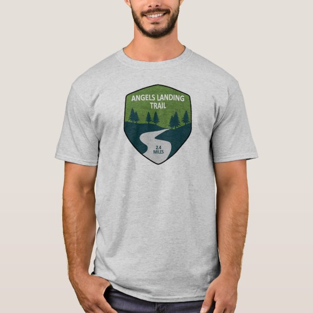 T-shirt Parc national de la Zion du sentier Angels Landing (Devant)