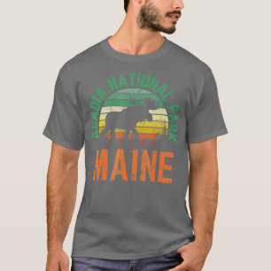 T-shirt Parc national de l'Acadie Maine Moose Randonnées S