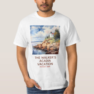 T-shirt Parc national de l'Acadie - Phare de Park Bass Har