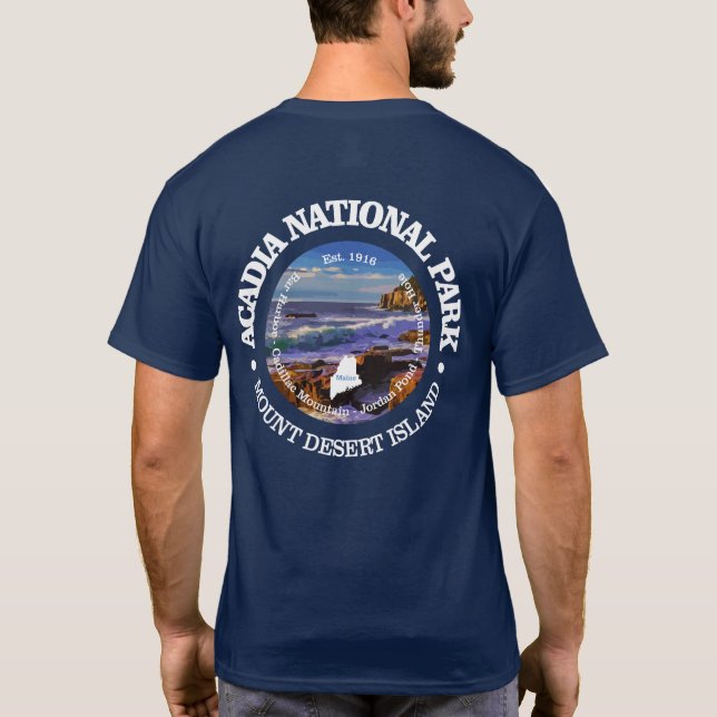 T-shirt Parc national de l'Acadie (rd)2 (Dos)
