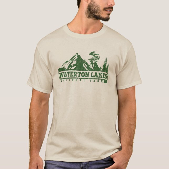 T-shirt Parc national de lacs Waterton (Devant)