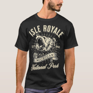 T-shirt Parc national de l'Isle Royale Michigan Hike Outrs