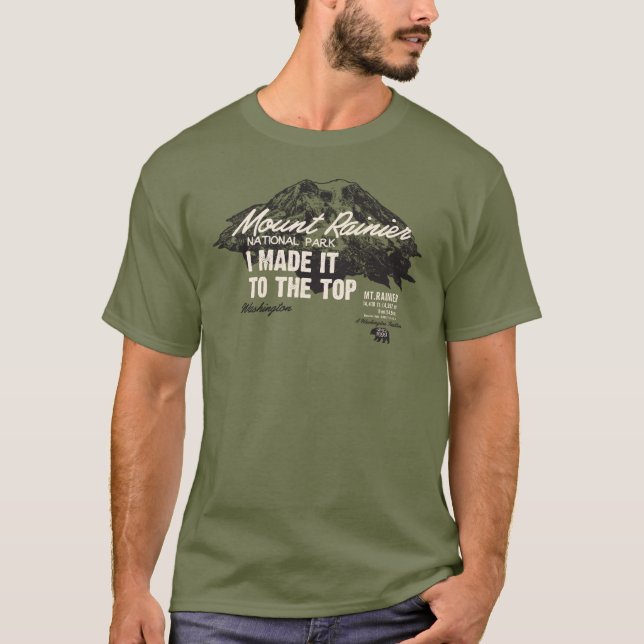 T-shirt Parc national de mont Rainier Washington IMITTT (Devant)
