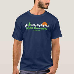 T-shirt Parc national de North Cascades Rétro
