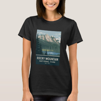 T-shirt Parc national de Rocky Mountain Camping Randonnée