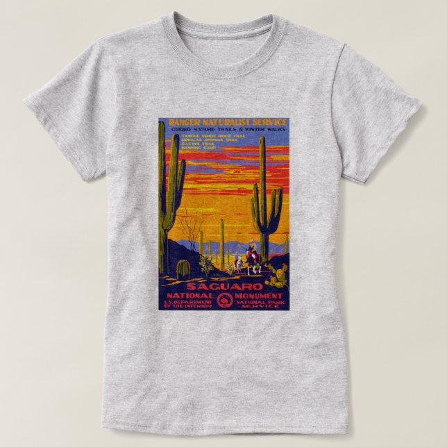 T-shirt Parc national de Saguaro (Design devant)