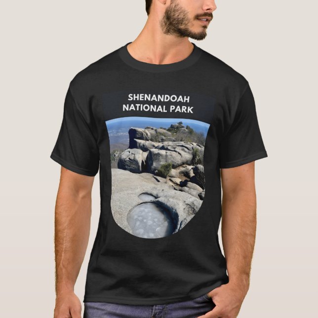 T-shirt Parc national de Shenandoah Old Rag Randonnée Trai (Devant)