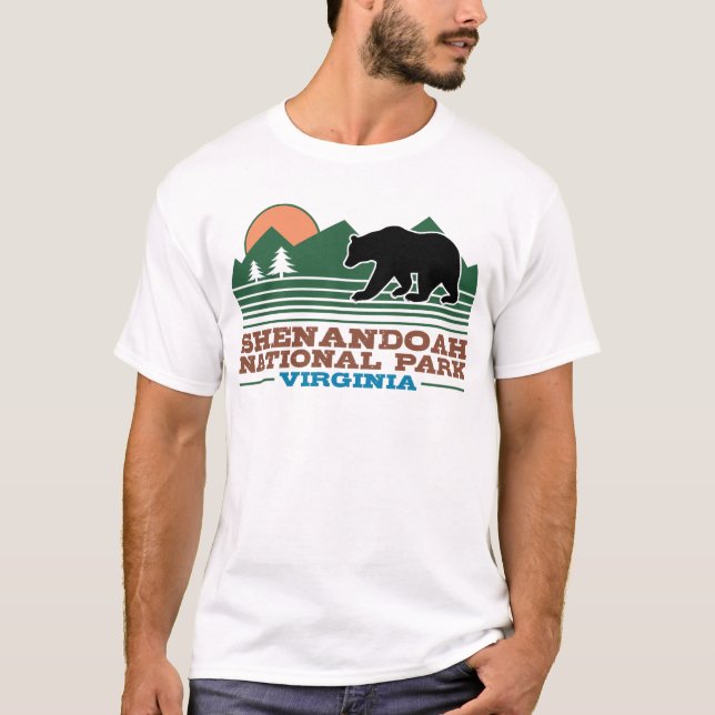 T-shirt Parc national de Shenandoah Virginie (Devant)